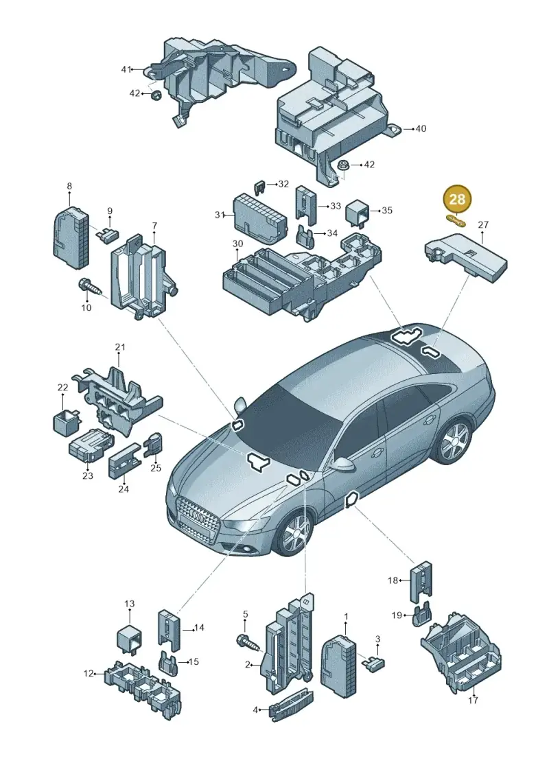 N10424906 — Audi A6 (2014-2018) diagram 717937000, position 28