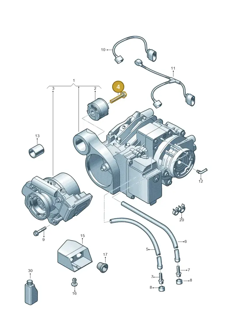 N10428002 — Volkswagen Transport. multivan (2019-2024) diagram 861525100, position 4