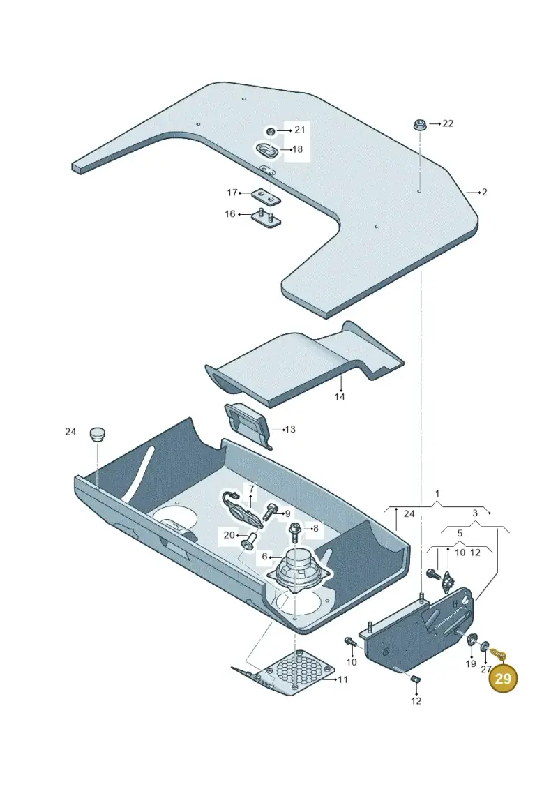 N10430104 — Volkswagen Caravelle (2019-2024) diagram 452068500, position 29