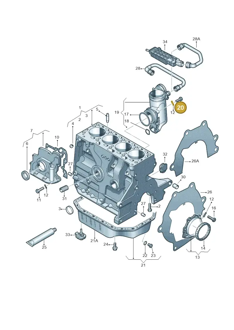 N10432603 — Volkswagen Polo (2012-2014) diagram 474103000, position 20