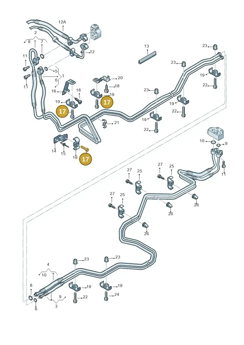 N10432603 — Volkswagen Transp. caravelle (2011-2015) diagram 731820350, position 17