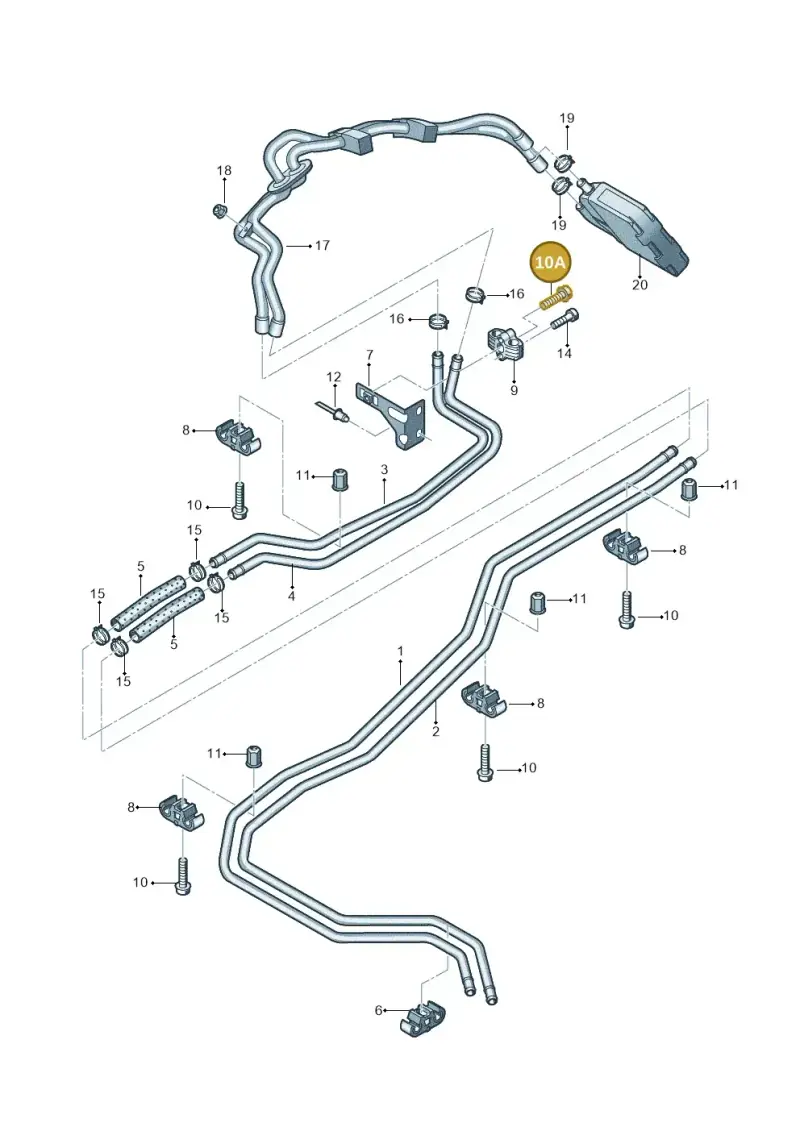 N10432603 — Volkswagen Transport. multivan (2019-2024) diagram 679819650, position 10A
