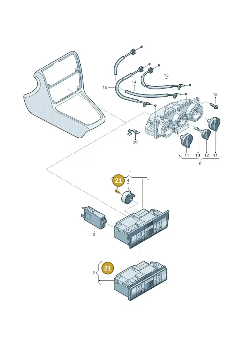 N10435601 — Audi A3/S3/QUATTRO (2000-2003) diagram 223819450, position 21