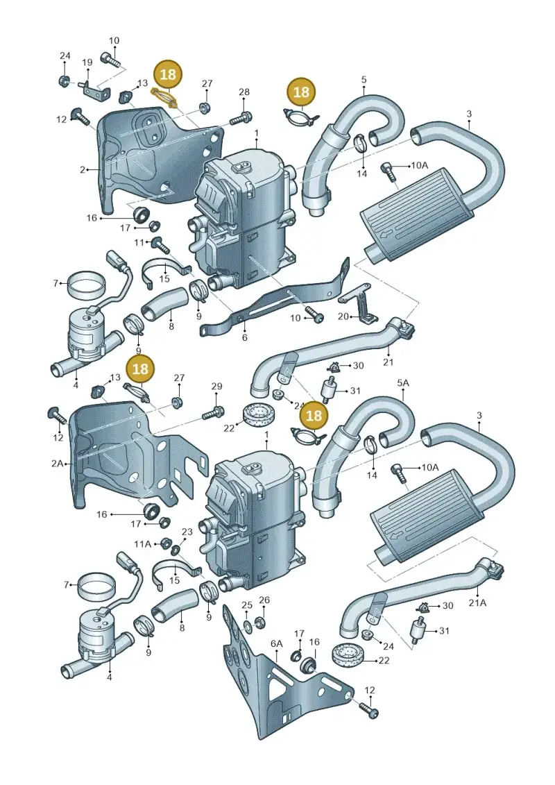 N10435601 — Audi A6 Avant (2012-2018) diagram 620819160, position 18