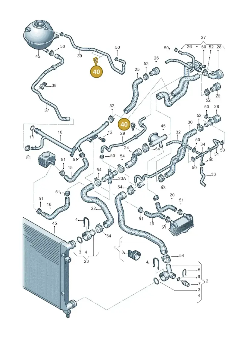 N10436201 — Volkswagen Golf estate (2009-2013) diagram 420121180, position 40