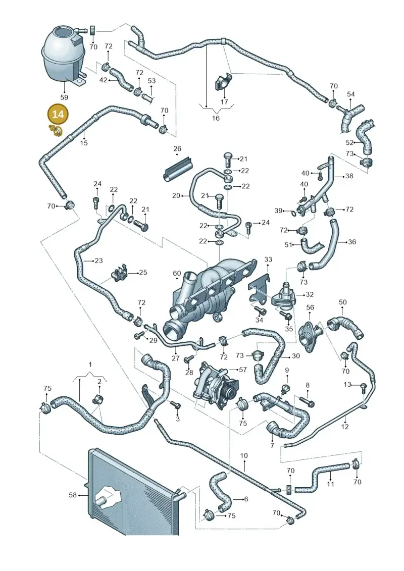 N10436201 — Volkswagen Amarok twin cab (2009-2012) diagram 683121300, position 14