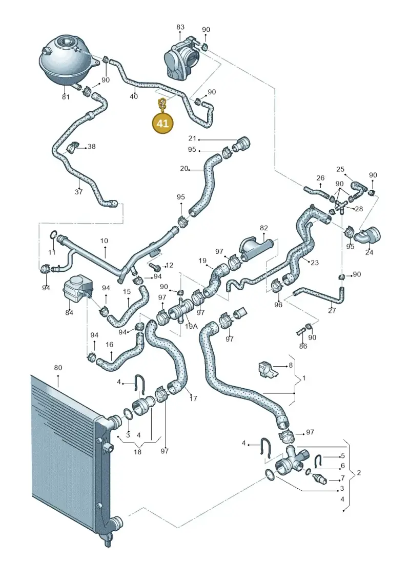 N10436201 — Volkswagen Caddy Maxi Kombi (2010-2015) diagram 690121200, position 41