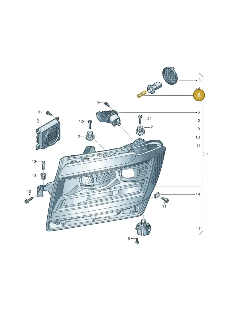 N10445602 — Volkswagen E-Crafter 35 (2018-2024) diagram 806941100, position 8