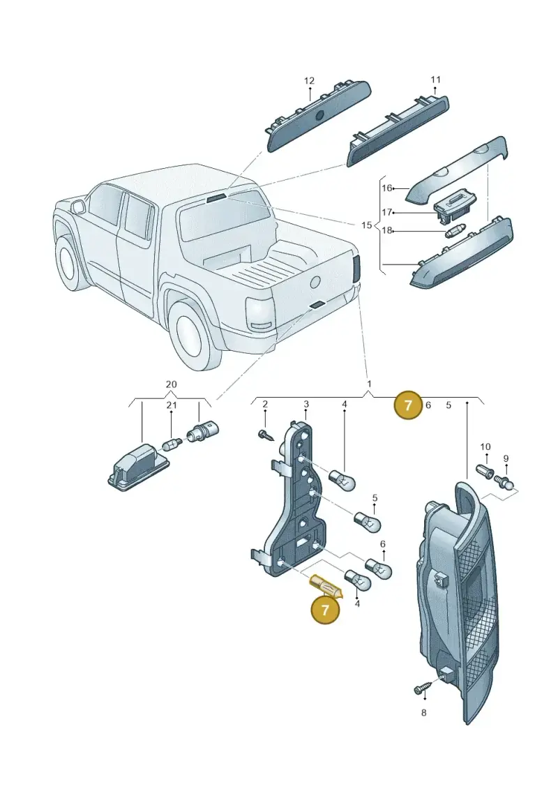N10445602 — Volkswagen Amarok twin cab (2022-) diagram 894945000, position 7