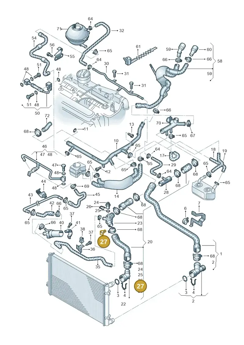 N10446801 — Volkswagen New Beetle             06> (2005-) diagram 194121480, position 27