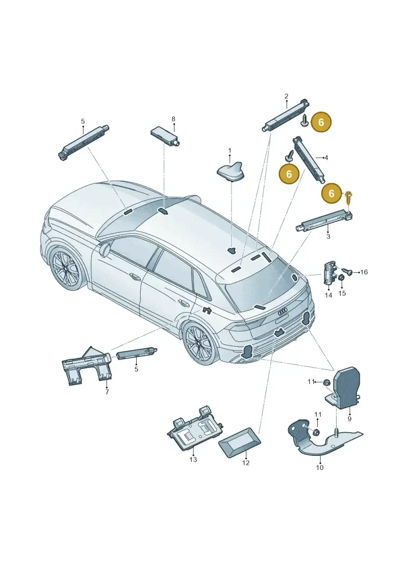 N10447201 — Audi RS Q8 (2019-2025) diagram 429035010, position 6