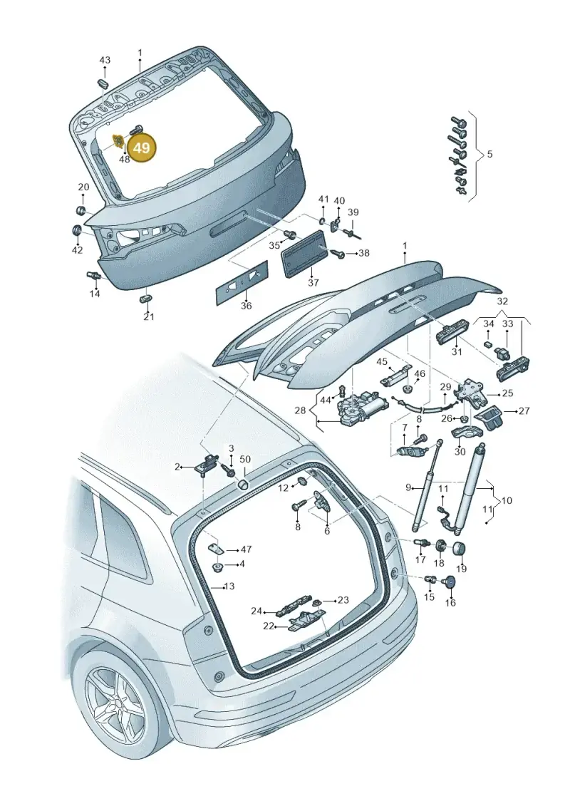 N10447201 — Audi Q5 (2016-2025) diagram 896827000, position 49