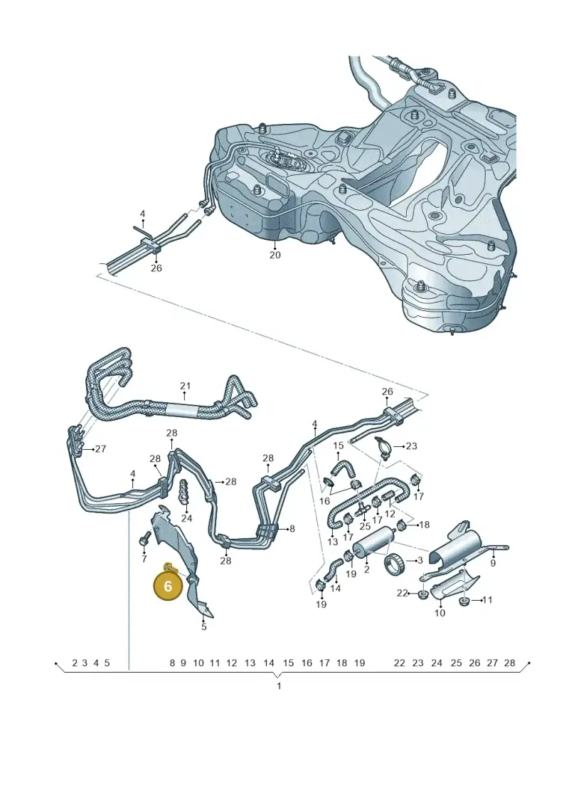 N10449202 — Audi A6 (2018-2025) diagram 430201062, position 6