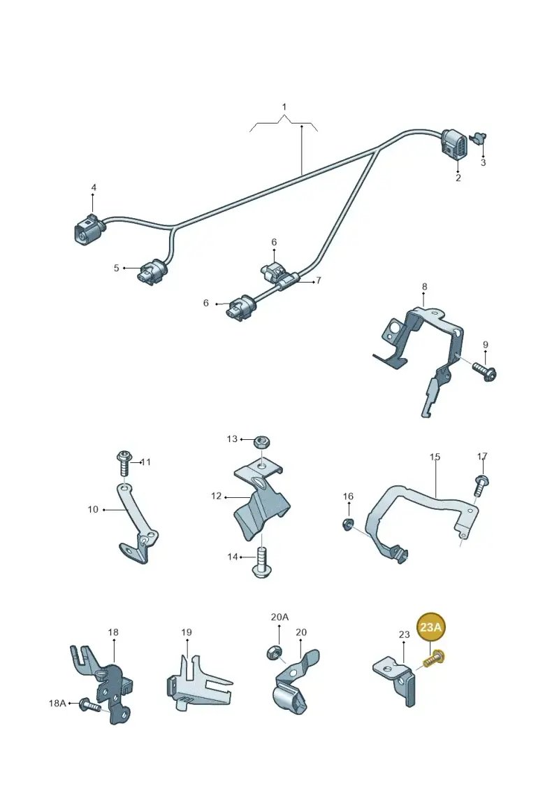 N10449202 — Audi RS6 Avant (2013-2018) diagram 758971620, position 23A