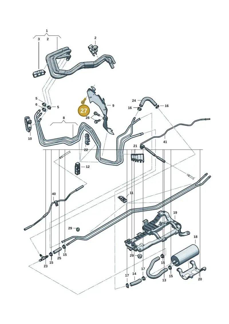 N10449202 — Audi A5 Limousine (2024-2025) diagram 8wh201600, position 27