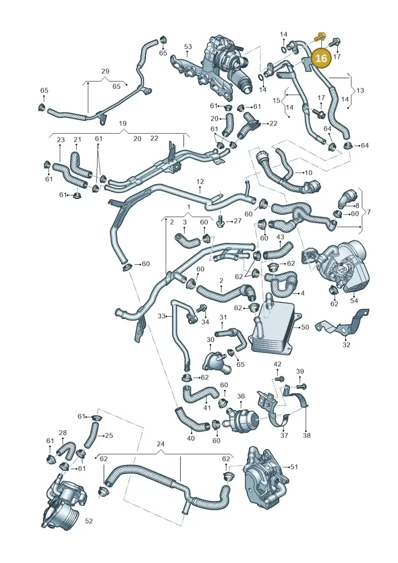 N10451404 — Volkswagen Arteon (2017-2023) diagram 828121060, position 16