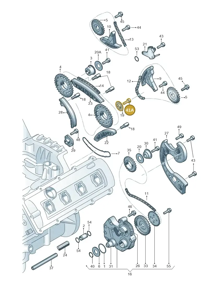 N10451407 — Audi A8/S8/qu. lang (2003-2007) diagram 291109600, position 41A