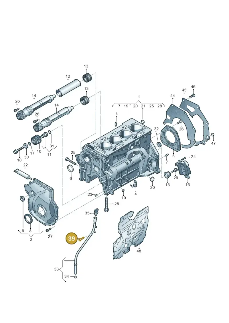 N10451409 — Volkswagen Passat estate (2023-) diagram 5h0103012, position 39