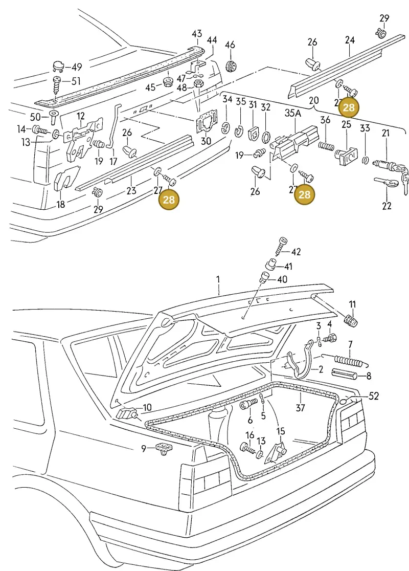 N10453702 — Volkswagen JETTA (FAW)            91> (1991-) diagram 014156000, position 28