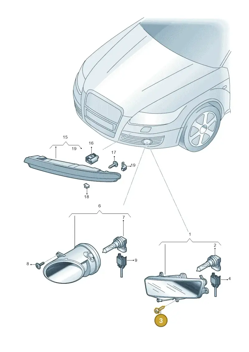 N10453702 — Audi A6 2.7 TDI (2008-2011) diagram 648941850, position 3