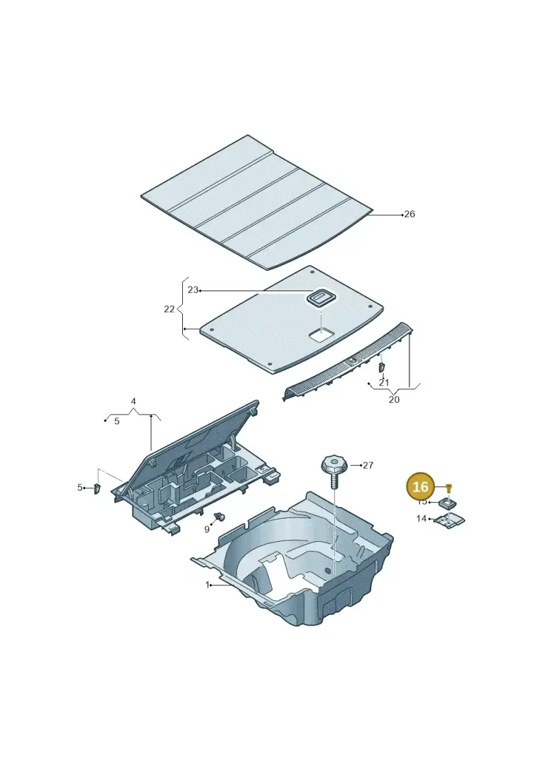 N10456003 — Audi RS5 Sportback (2017-2025) diagram 847863095, position 16