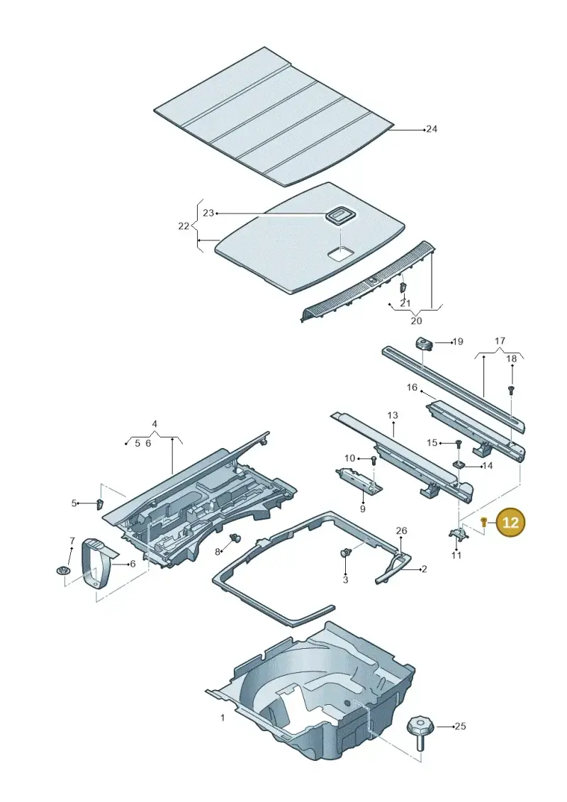 N10456003 — Audi RS4 Avant (2017-2025) diagram 849863850, position 12