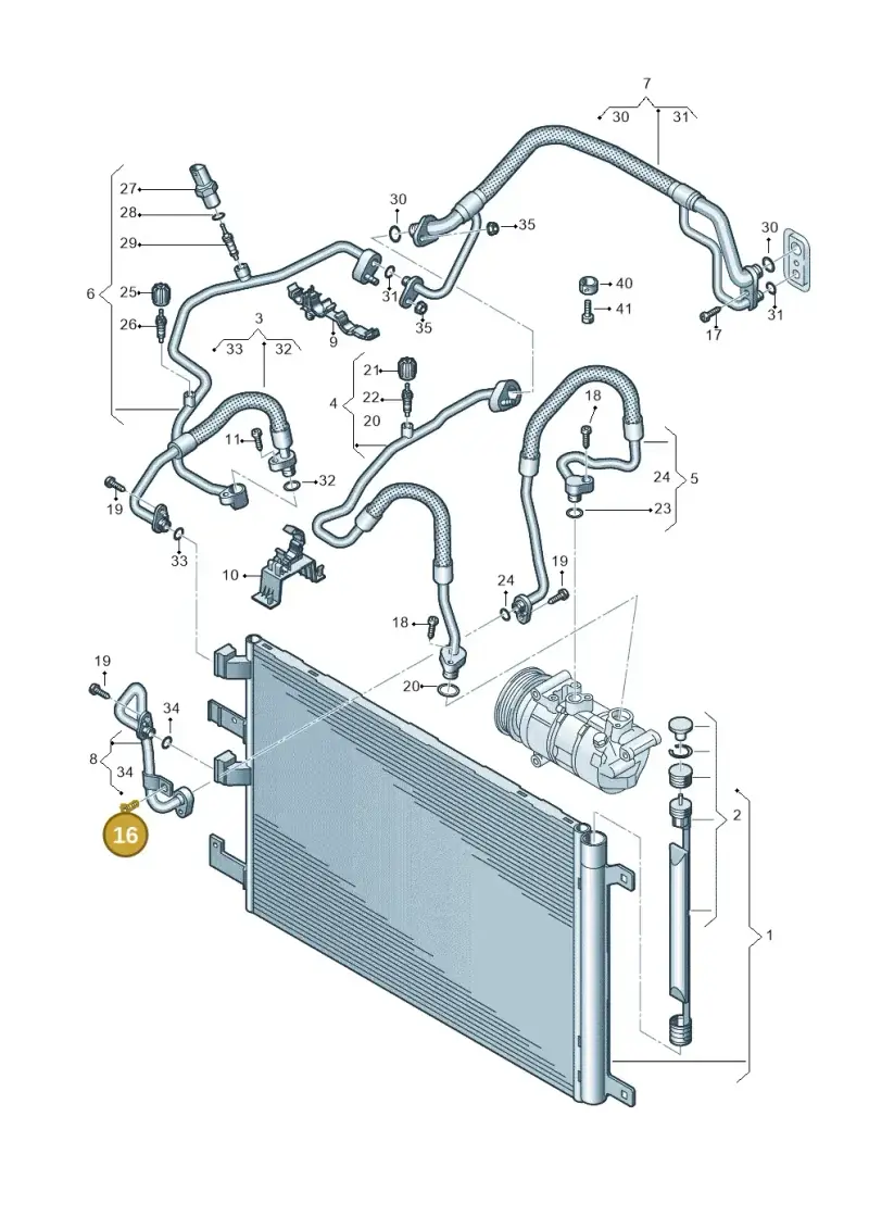 N10456003 — Audi RS Q3 Sportback (2019-2024) diagram 858260400, position 16