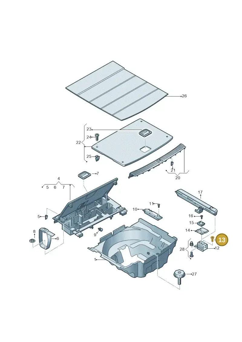 N10456003 — Audi A5 Sportback (2016-2025) diagram 897863850, position 13