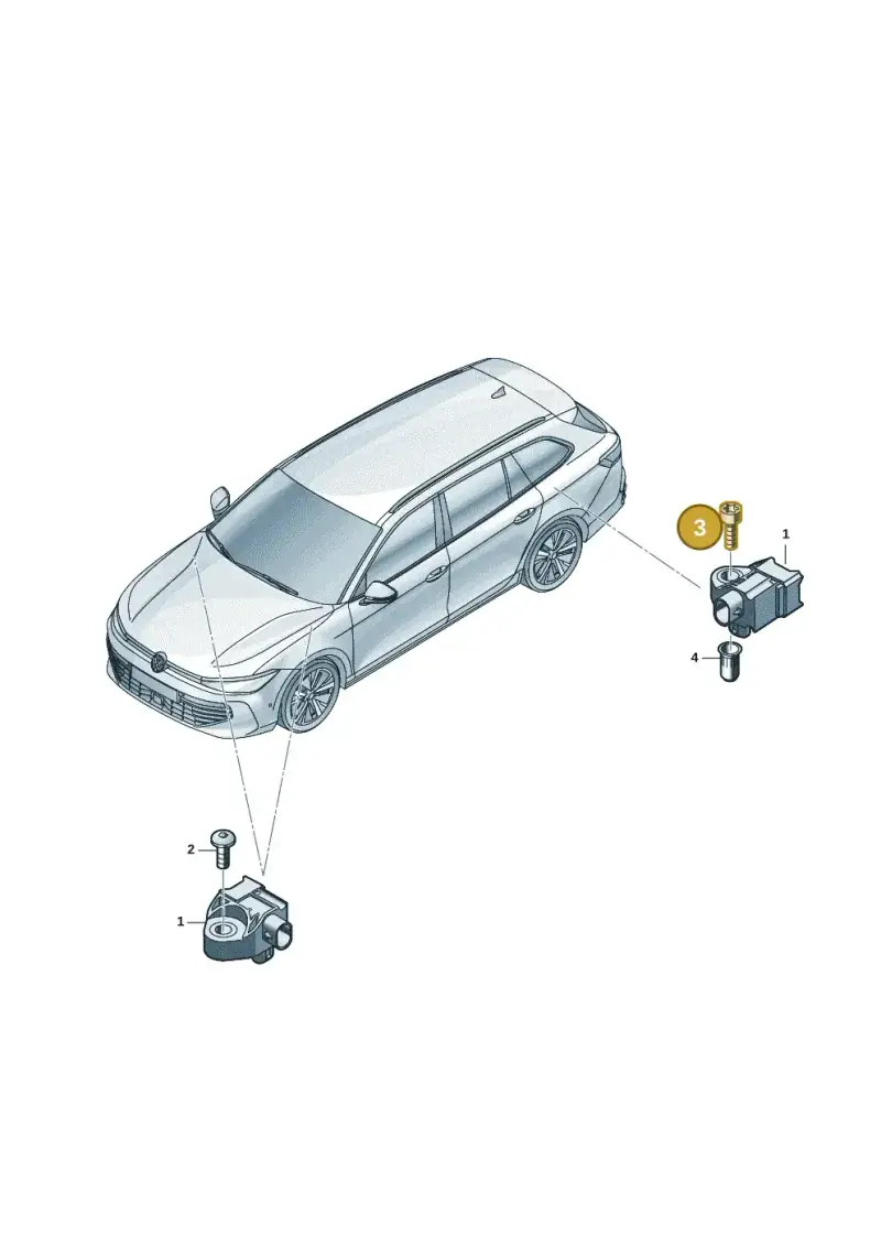 N10456201 — Volkswagen Passat estate (2023-) diagram 3j0907350, position 3