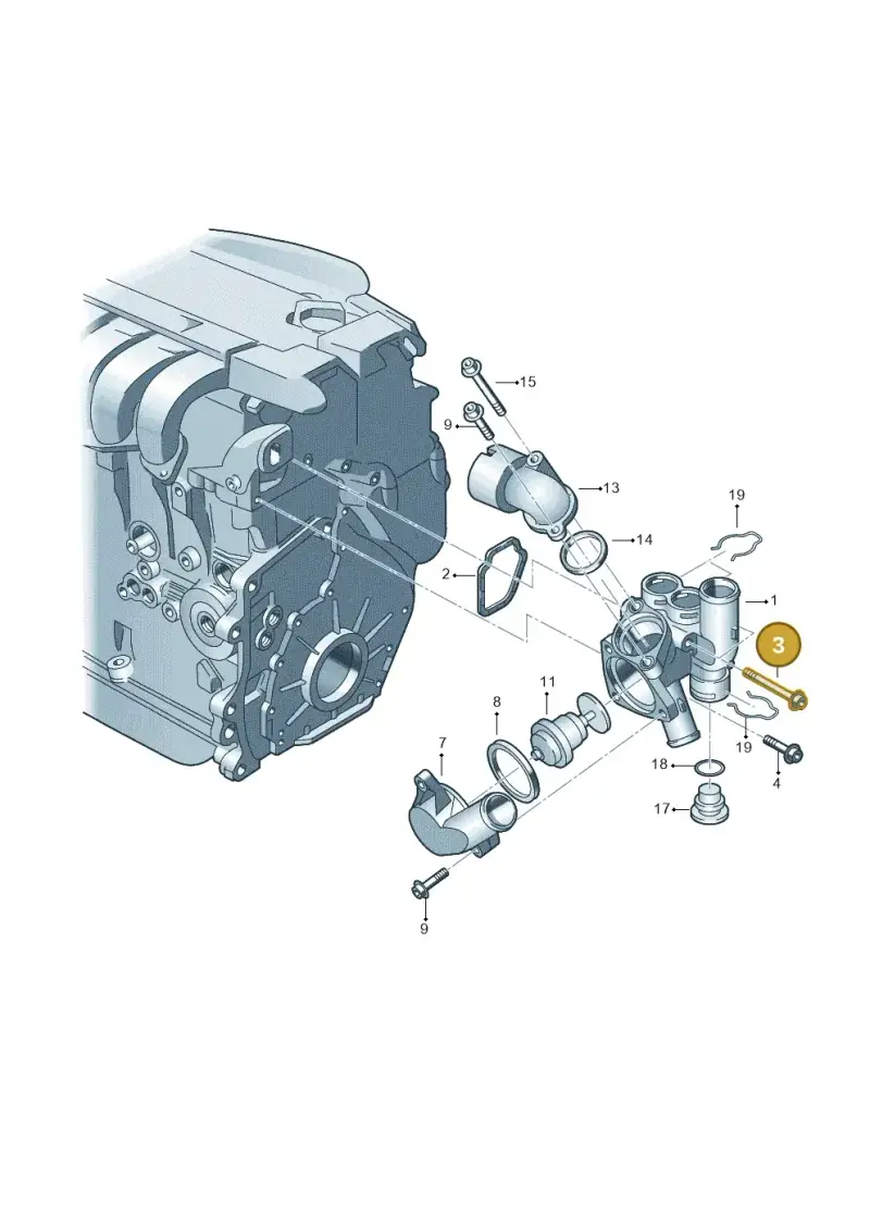 N10458302 — Volkswagen PHAETON                08> (2007-) diagram 195121650, position 3