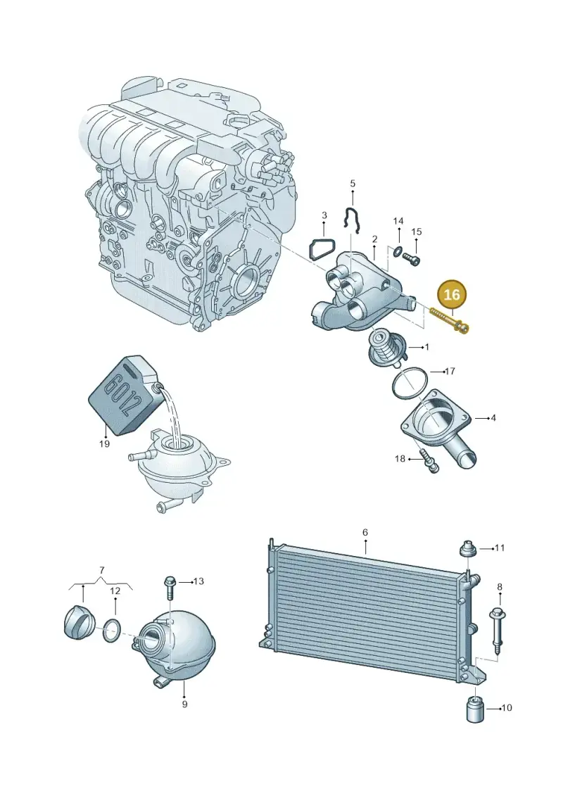 N10458302 — Volkswagen Sharan (2008-2010) diagram 244121500, position 16