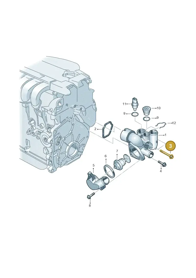 N10458302 — Volkswagen EOS 2.0 (2008-2010) diagram 410121190, position 3