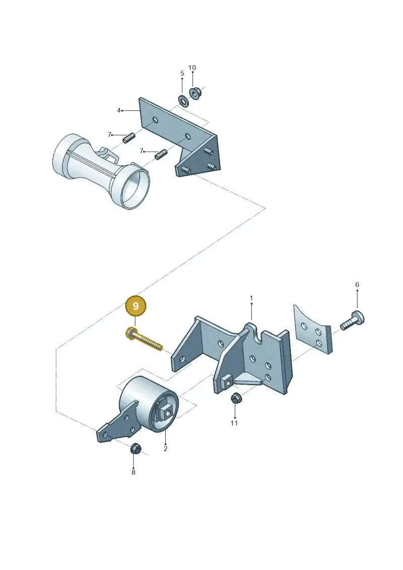 N10462601 — Volkswagen KOMBI STANDARD/FURGAO  06> (2006-) diagram 377399200, position 9