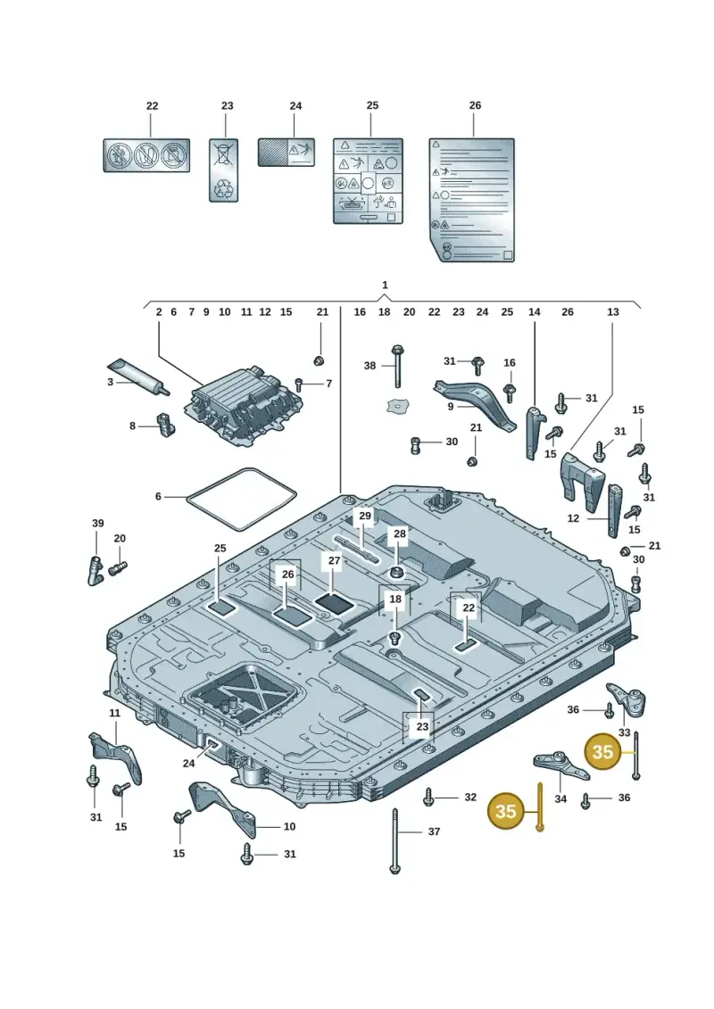 N10462601 — Audi E-tron (2020-2023) diagram 4kc915520, position 35