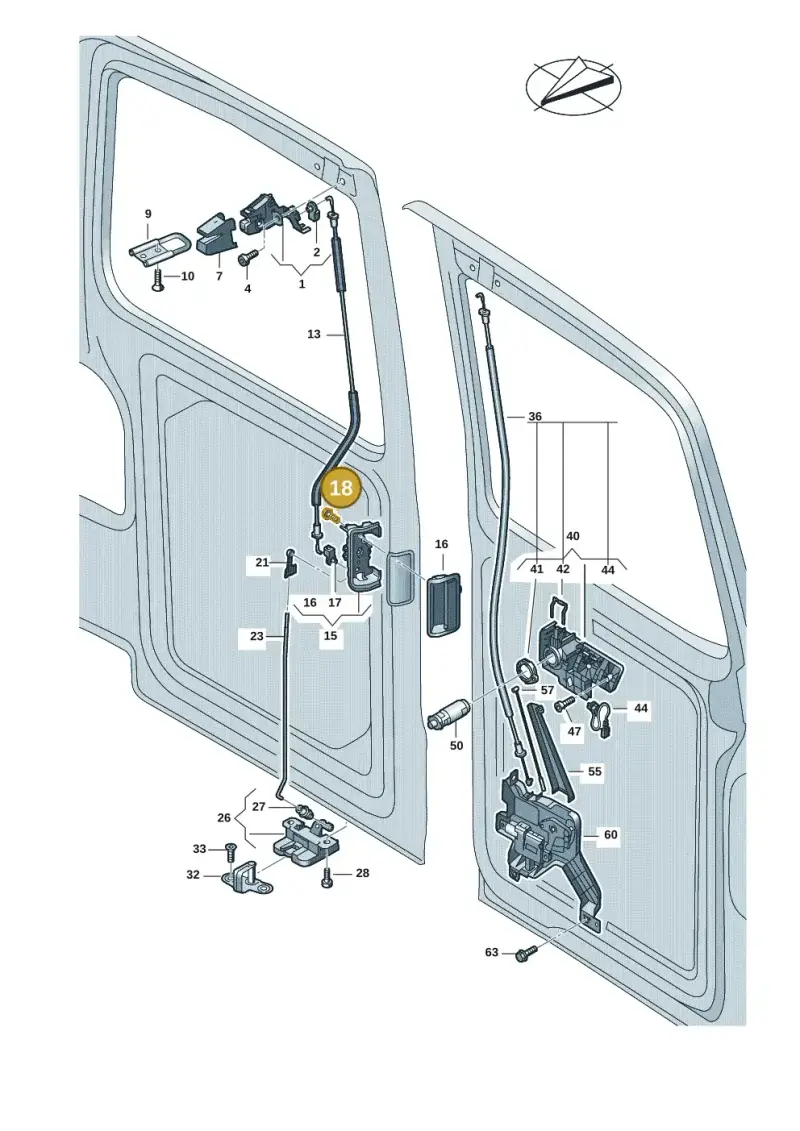 N10464802 — Volkswagen Caravelle (2019-2024) diagram 7ep827300, position 18