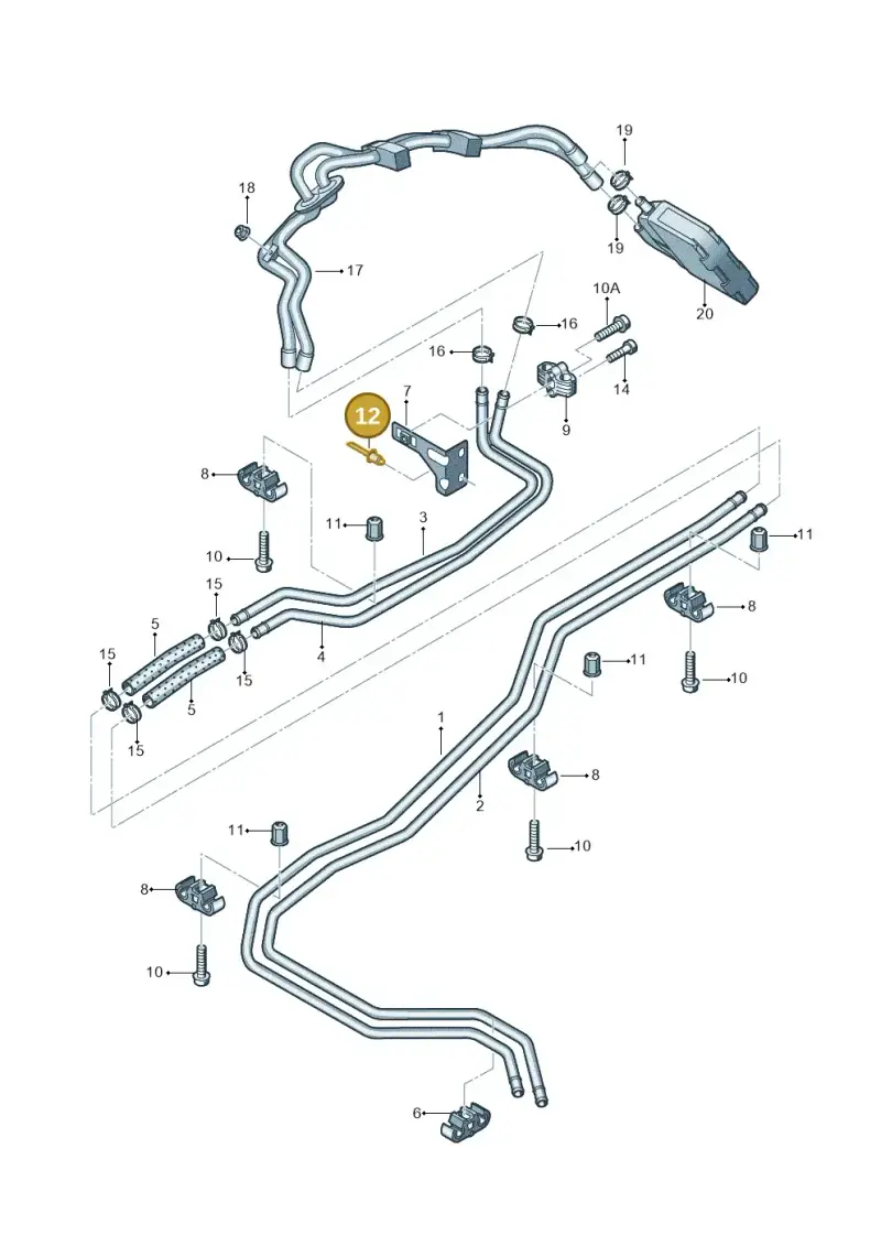 N10465001 — Volkswagen Transp. caravelle (2011-2015) diagram 679819650, position 12