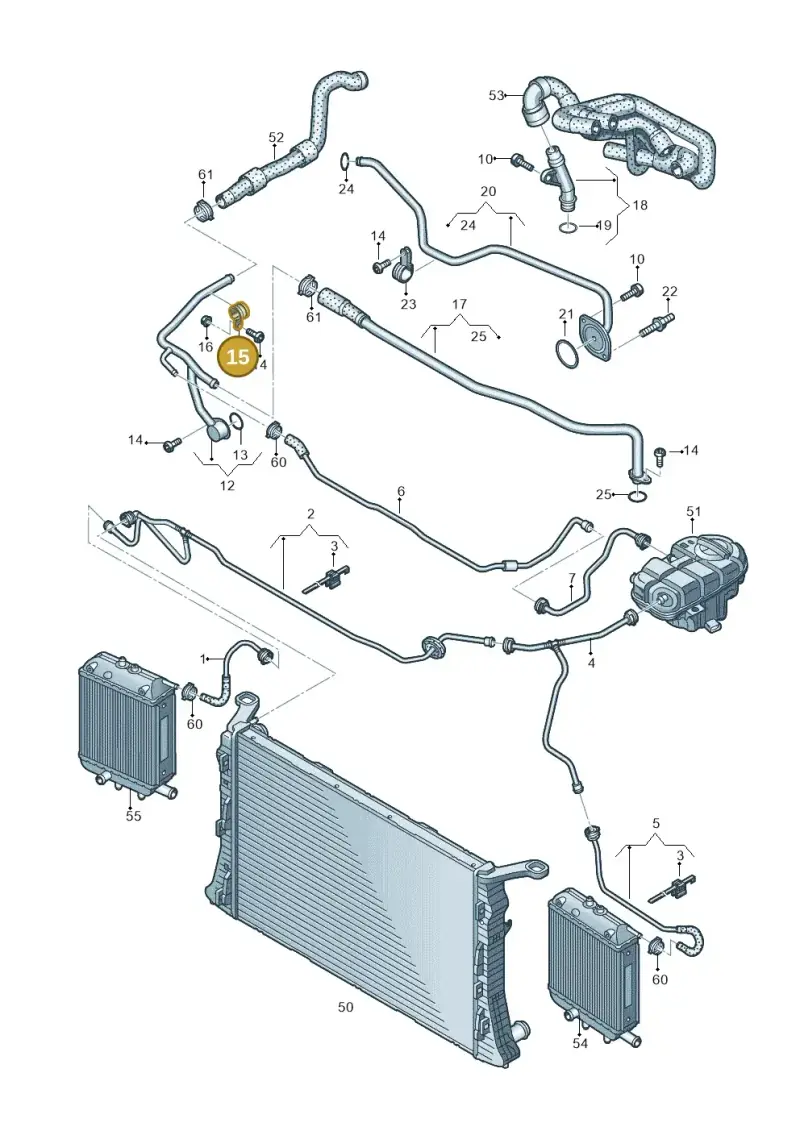 N10466904 — Audi RS6 Avant (2013-2018) diagram 758121200, position 15