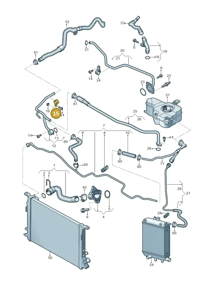 N10466904 — Audi A8 (2013-2018) diagram 771121400, position 15