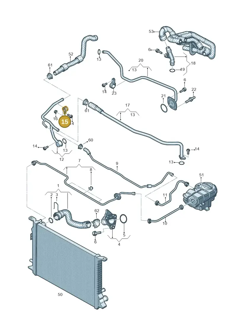 N10466904 — Audi A7 Sportback (2014-2018) diagram 711121500, position 15