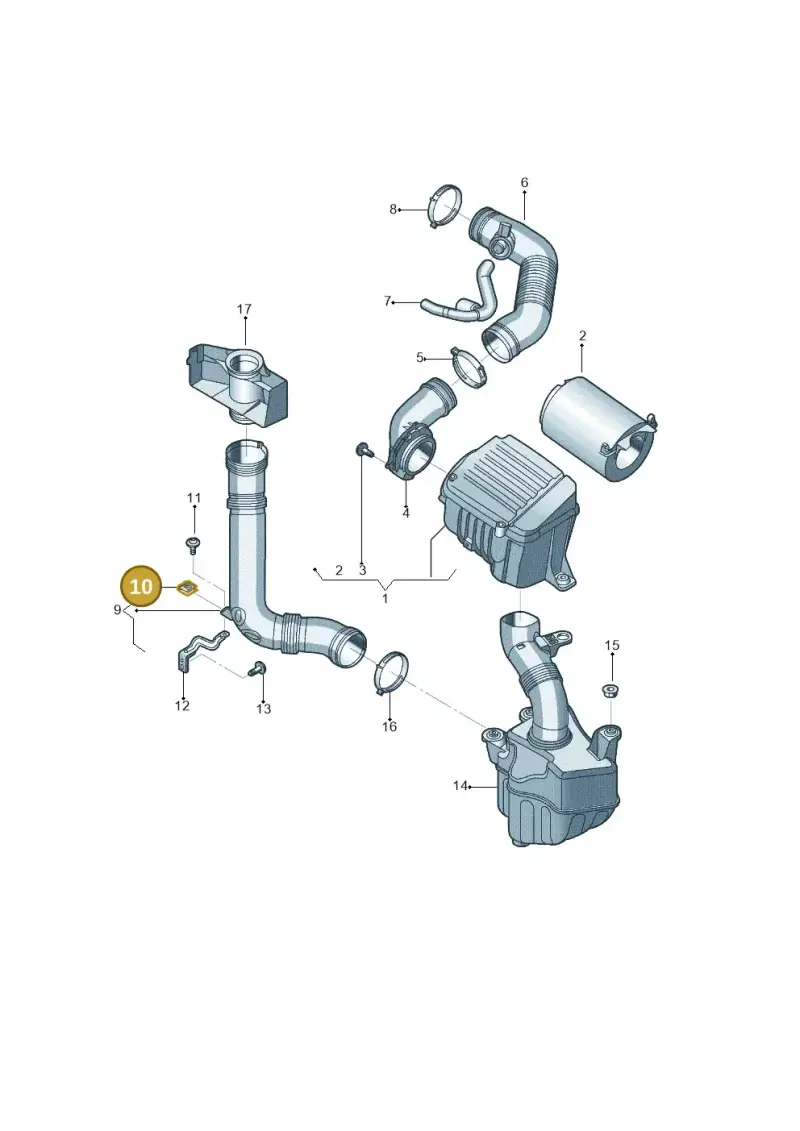 N10469702 — Volkswagen Jetta 2.0 (2015-2015) diagram 692129160, position 10