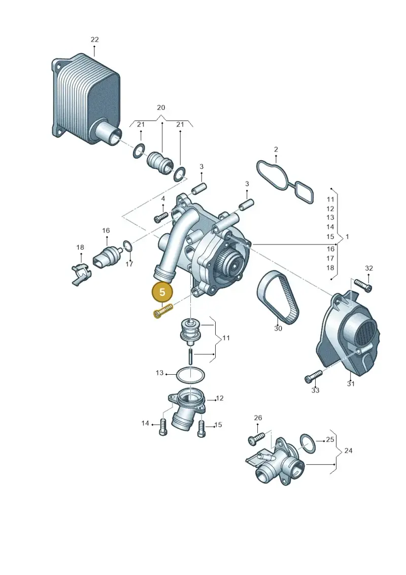 N10470705 — Volkswagen Caravelle (2015-2019) diagram 689121150, position 5
