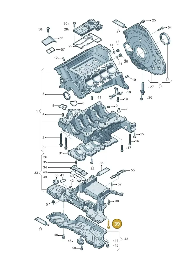 N10470706 — Audi RS6 Avant (2013-2018) diagram 717103150, position 39