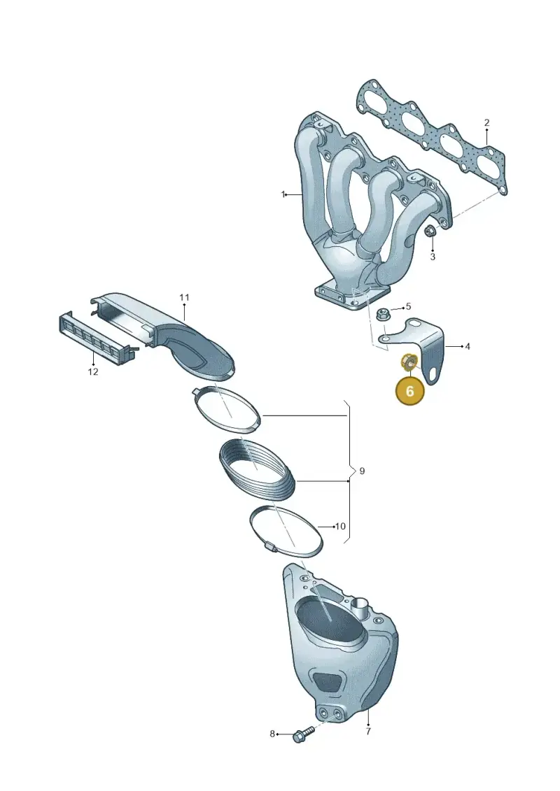 N10474803 — Volkswagen Passat estate (2008-2011) diagram 409253150, position 6