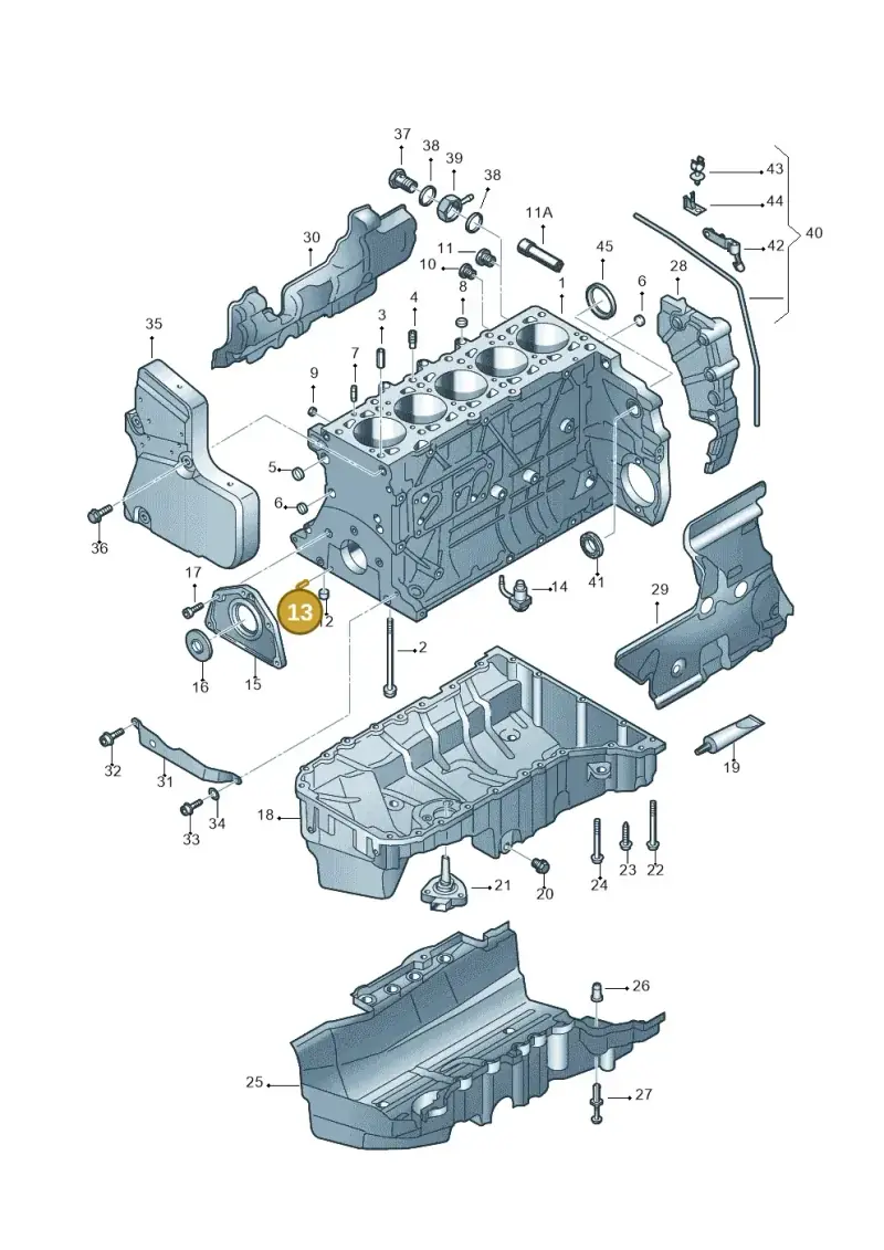 N10478301 — Volkswagen Transp. caravelle (2008-2009) diagram 410103300, position 13