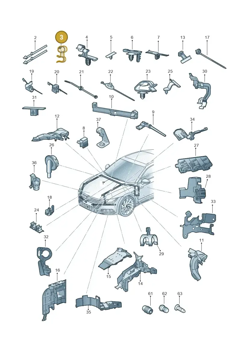 N10478501 — Volkswagen Arteon (2017-2023) diagram 828971820, position 3