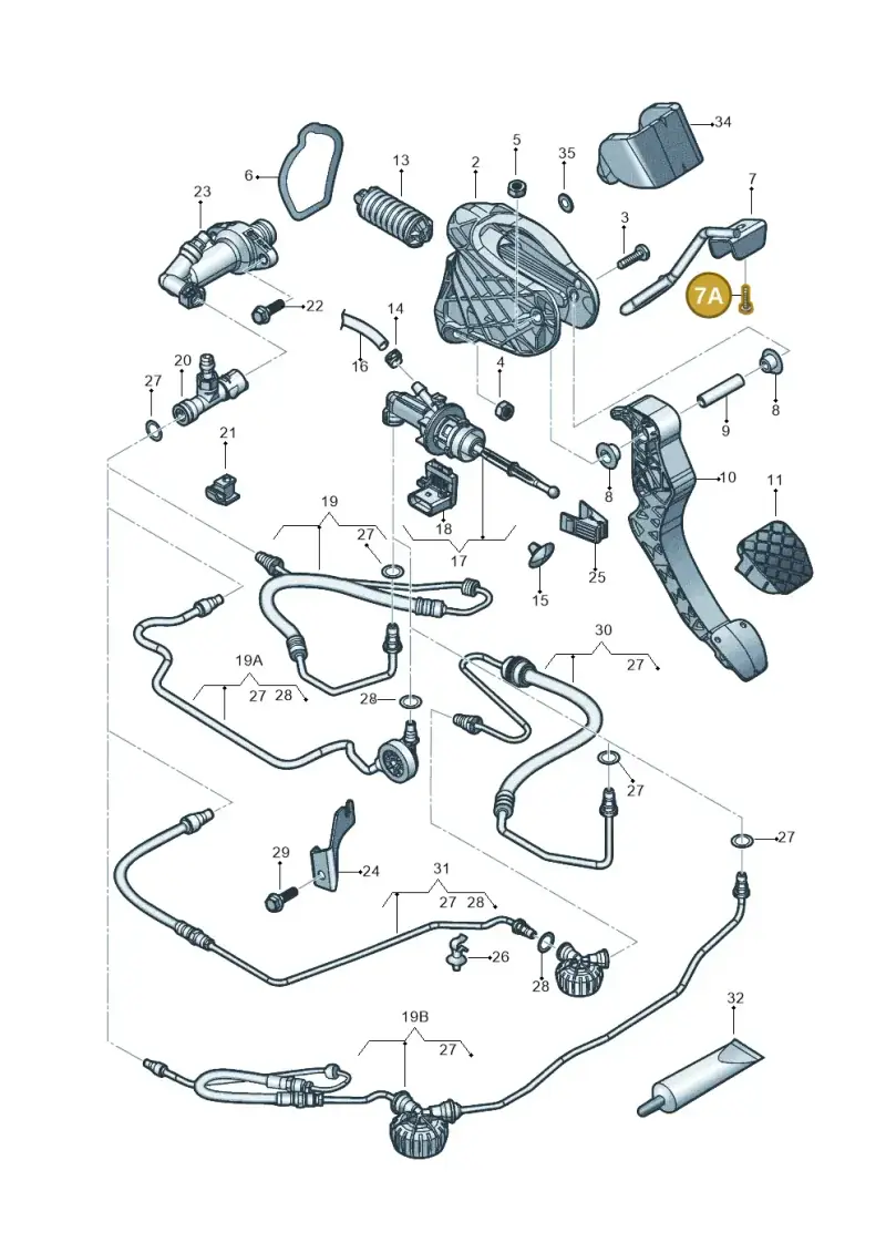 N10482701 — Volkswagen Beetle (2016-2019) diagram 789721025, position 7A