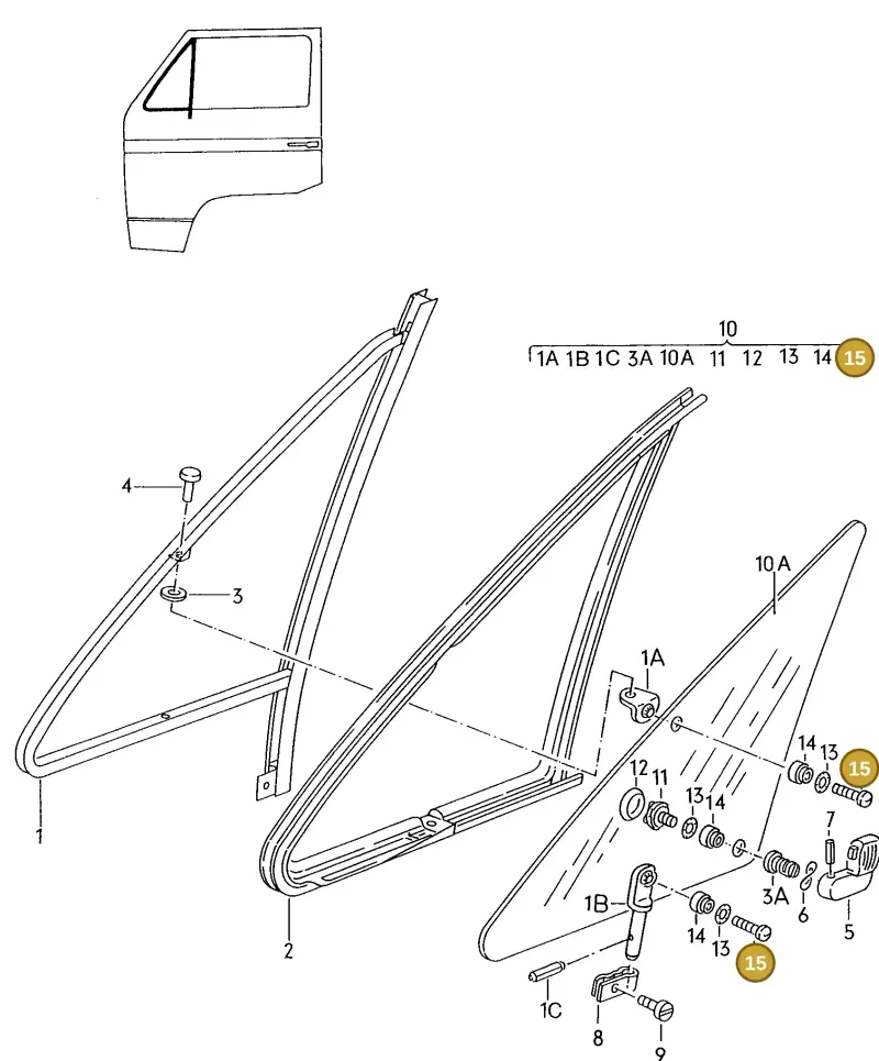 N10484002 — Volkswagen Vanagon (1987-1992) diagram 004102000, position 15