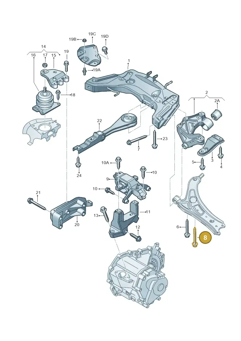 N10492102 — Volkswagen Polo (2011-2014) diagram 253199200, position 8