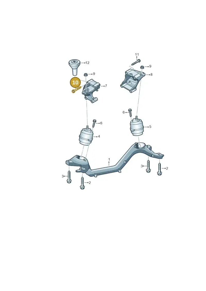 N10492102 — Volkswagen Touareg                08> (2007-) diagram 274199500, position 10