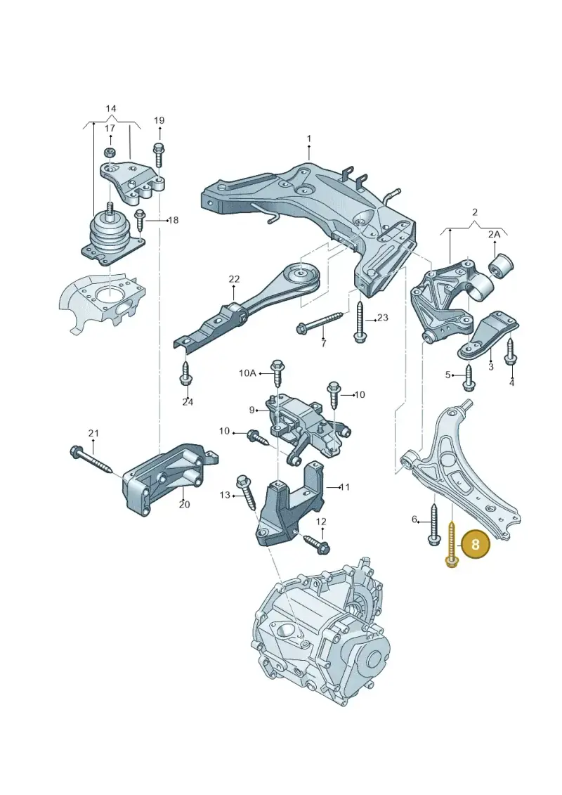 N10492102 — Volkswagen Polo (2008-2009) diagram 657199200, position 8